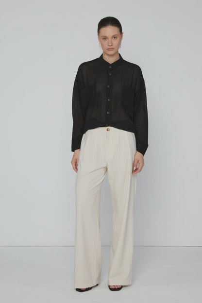 Pants 4 Relaxed Fit Trouwsers | Cream