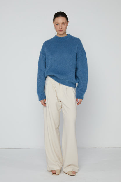 Pullover 1 Mohair Sweater | Bright Blue