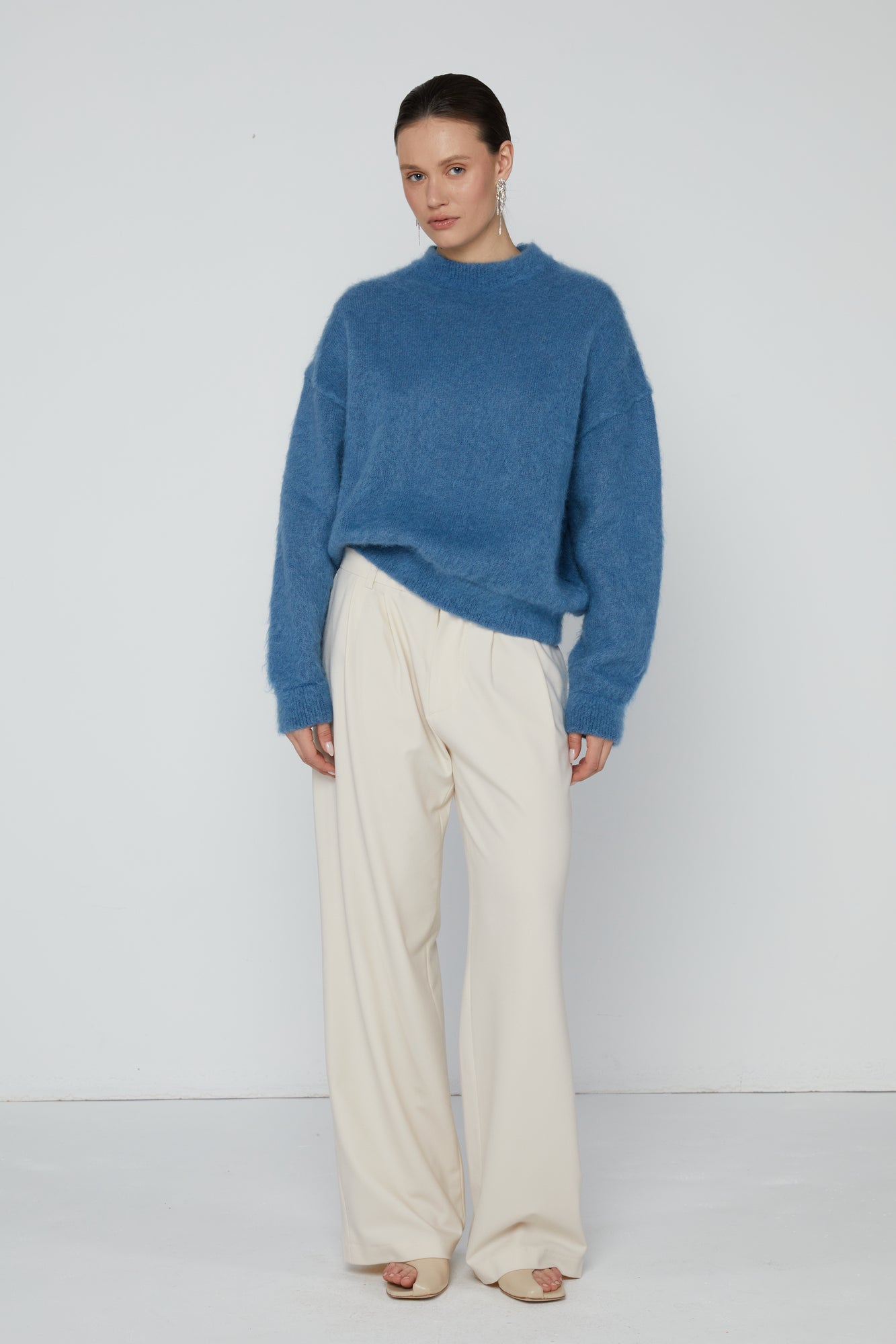 Pullover 1 Mohair Sweater | Bright Blue