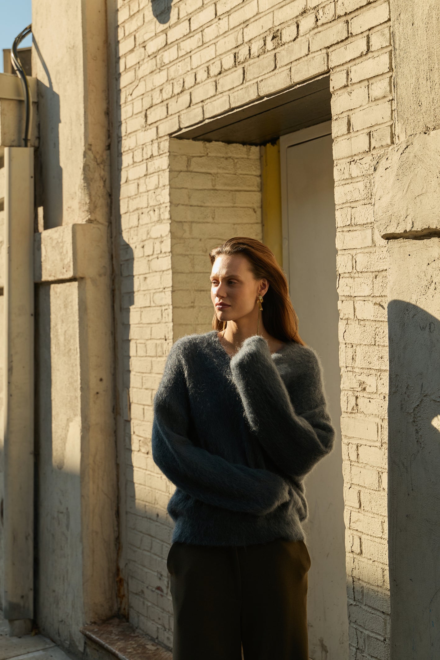 Pullover V neck | Charcoal