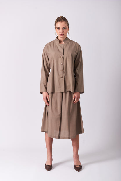 Skirt 1 Medium Length Skirt | Almond