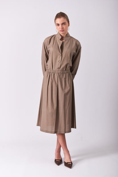 Skirt 1 Medium Length Skirt | Almond