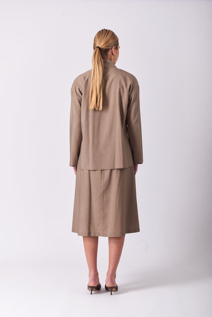 Skirt 1 Medium Length Skirt | Almond
