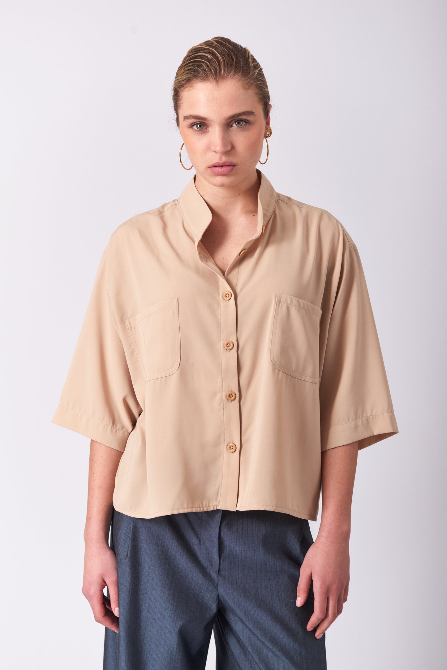 Top 10 Short Sleeved Shirt | Light yellow