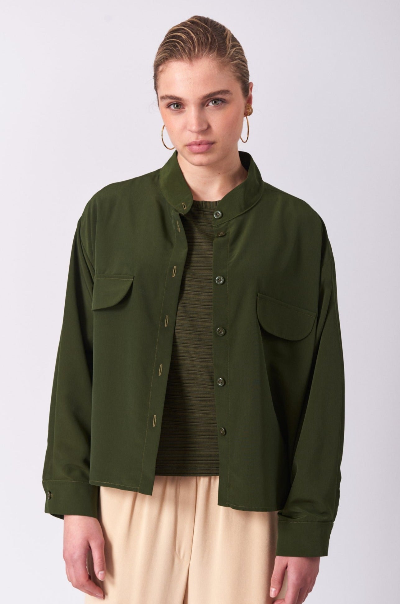 Top 12 Long Sleeved Shirt | Olive