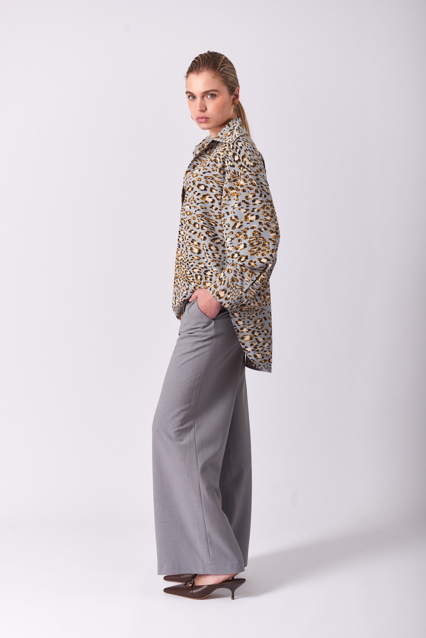 Top 17 Oversized Long Fit | Leopard