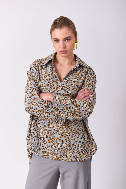 Top 17 Oversized Long Fit | Leopard