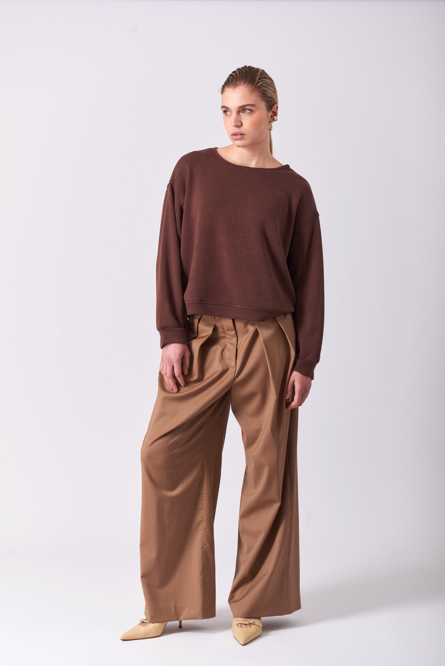 Top 23 Crew Neck Sweatshirt | Brown