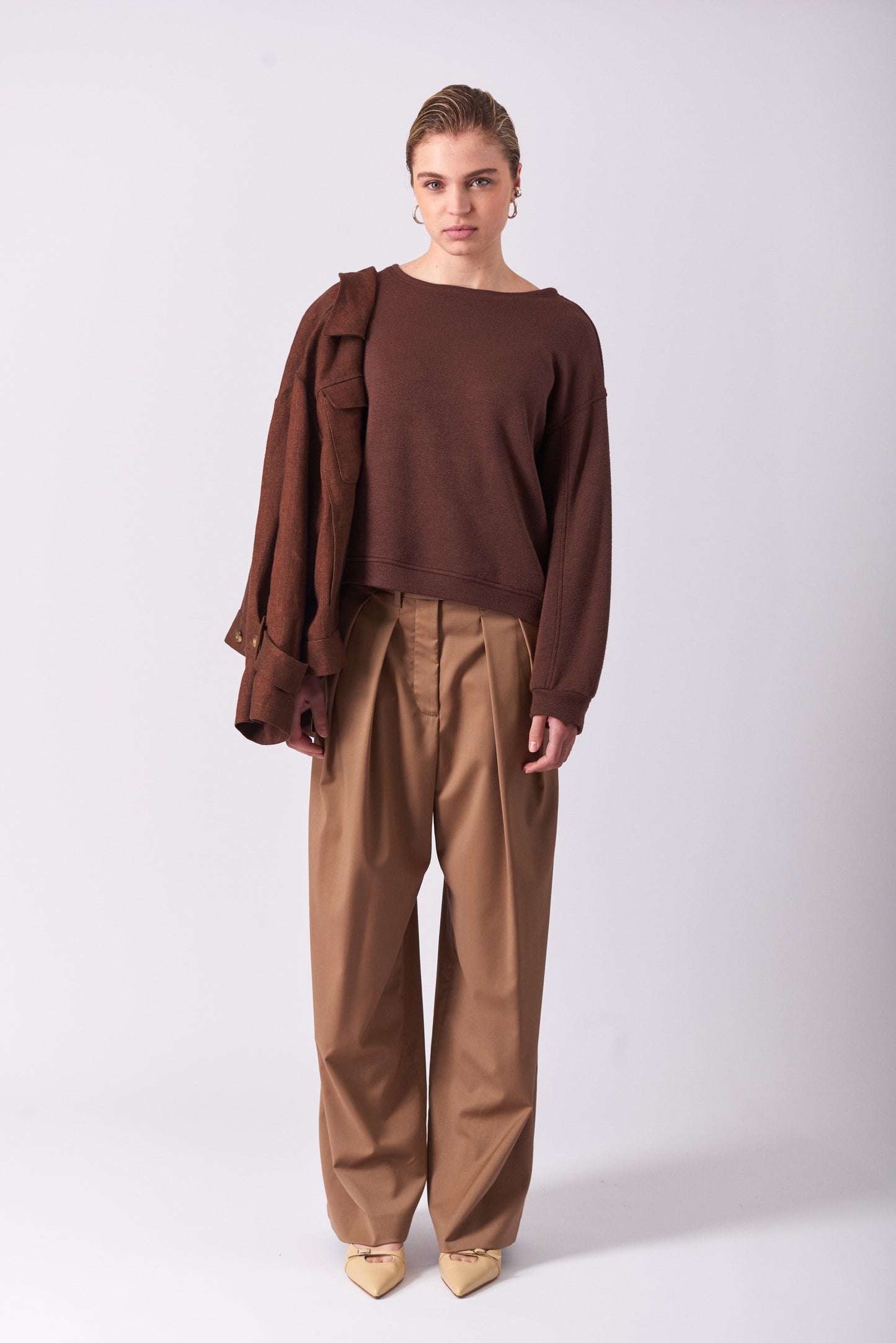 Top 23 Crew Neck Sweatshirt | Brown