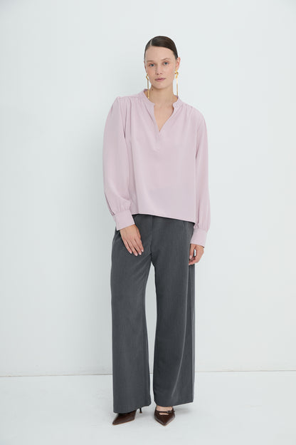 Top 8 V-Neck Blouse | Lilac