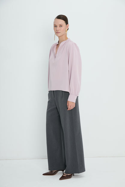 Top 8 V-Neck Blouse | Lilac