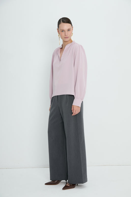 Top 8 V-Neck Blouse | Lilac
