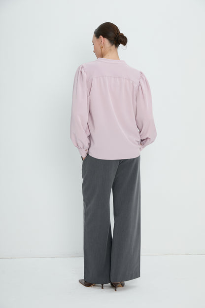 Top 8 V-Neck Blouse | Lilac