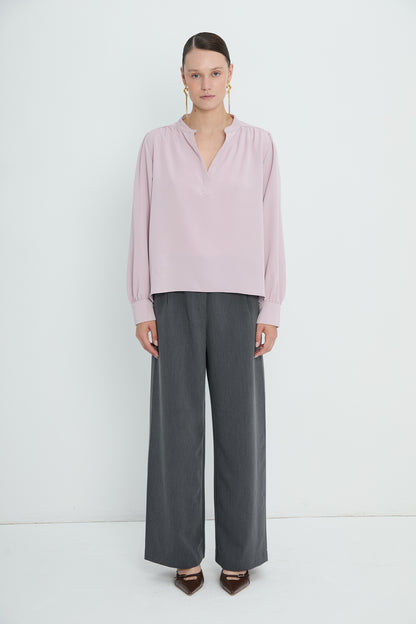 Top 8 V-Neck Blouse | Lilac